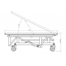 Veterinary table GOLIAT 2 SLVR