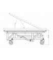 Veterinary table GOLIAT 2 SLVR